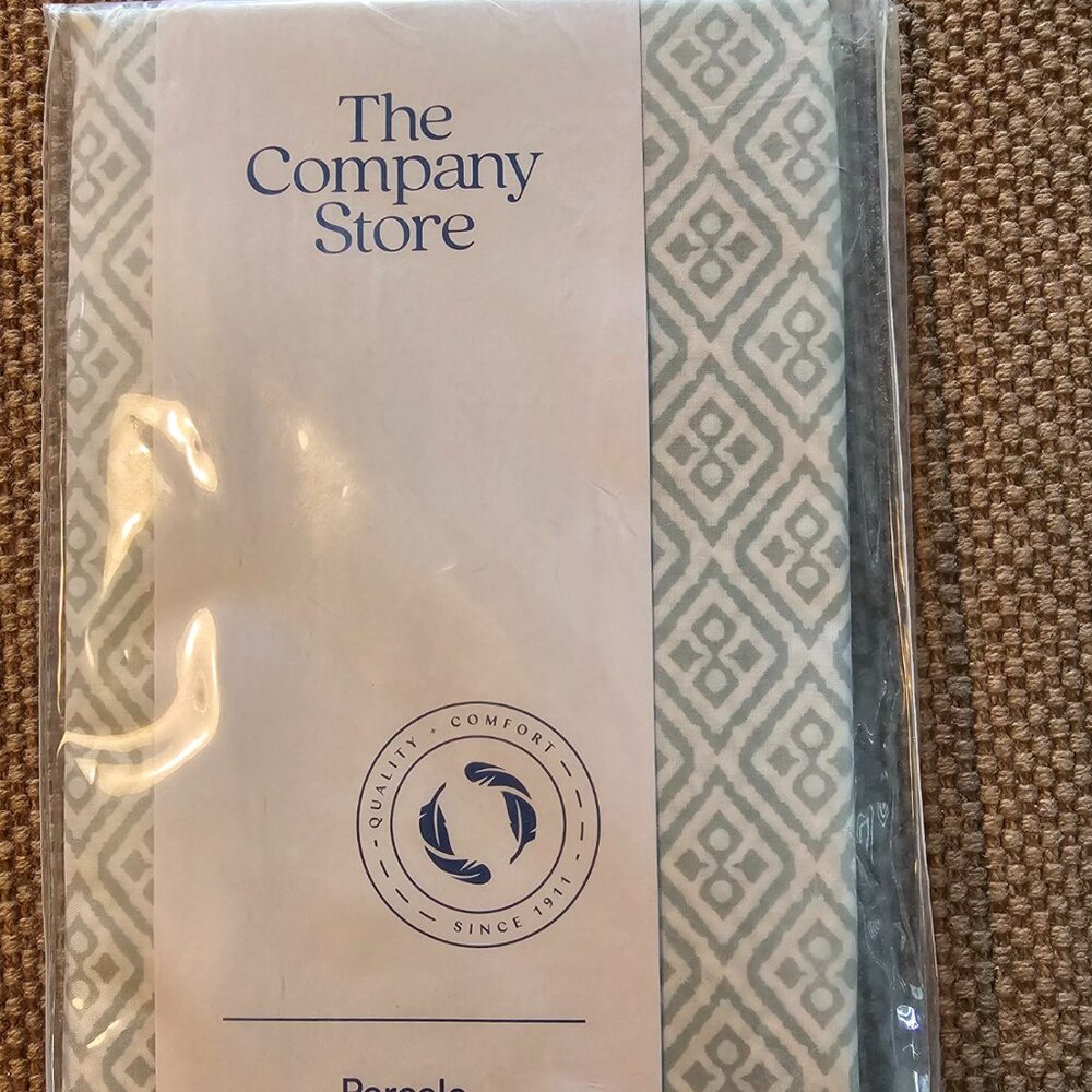 The Company Store Blueish Green Design Standard Pillow Sham